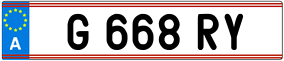 Trailer License Plate